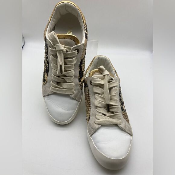 Zadig & Voltaire Python Print 100% Leather Women’s Sneakers Size 39/8,5 Italy - Picture 4 of 11